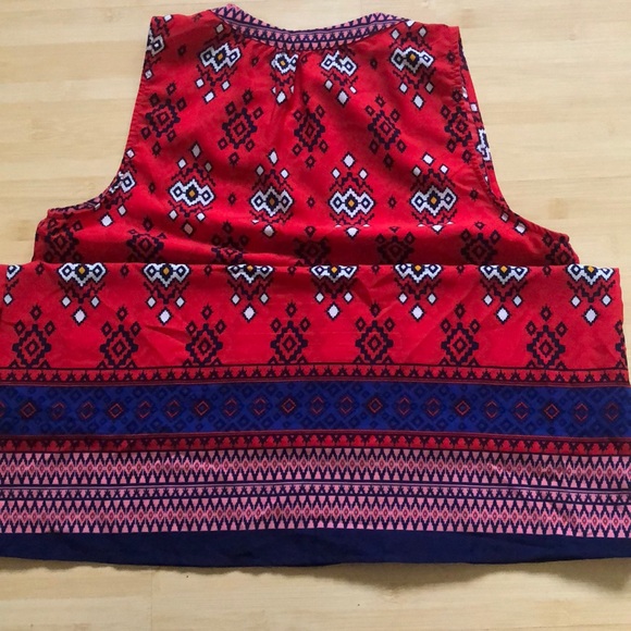 Pattern Red Dress - Picture 7 of 7